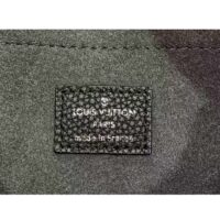 Louis Vuitton Women LV Baia PM Black Perforated Mahina Calfskin Round Coin Purse (12)