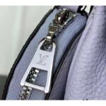 Louis Vuitton Women LV Baia PM Light Lilac Perforated Mahina Calfskin Round Coin Purse - Imagen 8