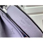 Louis Vuitton Women LV Baia PM Light Lilac Perforated Mahina Calfskin Round Coin Purse - Imagen 9