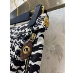 Louis Vuitton Women LV Ink Tiger Asymmetrical Pleat Midi Skirt Silk Black White Regular Fit - Image 10