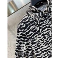 Louis Vuitton Women LV Ink Tiger Silk Shirt Silk Black White Regular Fit (10)