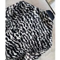 Louis Vuitton Women LV Ink Tiger Silk Shirt Silk Black White Regular Fit (10)