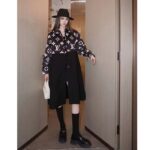 Louis Vuitton Women LV Oversized Monogram Accent Coat Wool Black White Oversize Fit – Image 13