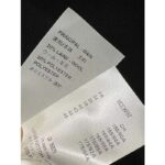 Louis Vuitton Women LV Oversized Monogram Accent Coat Wool Black White Oversize Fit – Image 10