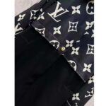 Louis Vuitton Women LV Oversized Monogram Accent Coat Wool Black White Oversize Fit – Image 6