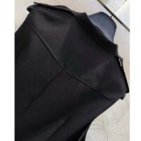 Louis Vuitton Women LV Utility Zipper Dress Wool Cotton Black Fitted (5)