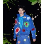 Louis Vuitton Men LV x YK Faces Zipped Fleece Blouson Polyester Blue Multicolor Regular Fit – Image 11