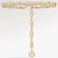 Louis Vuitton Women My LV Chain Belt Adjustable Metal Gold-Color Finish Monogram Flowers (4)