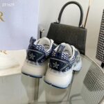 Dior CD Unisex Dior Vibe Sneaker Deep Blue Oblique Technical Fabric Transparent Rubber - Image 6