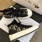 Dior CD Unisex Walk'n'Dior Platform Sneaker Deep Blue Dior Oblique Technical Mesh Calfskin - Bild 4