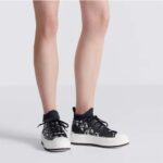 Dior CD Unisex Walk'n'Dior Platform Sneaker Deep Blue Dior Oblique Technical Mesh Calfskin - Bild 11