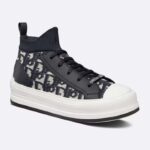 Dior CD Unisex Walk™ Dior Platform Sneaker Djupblå Dior Oblique Teknisk Mesh Kalvskinn