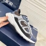 Dior Unisex CD B30 Sneaker Anthracite Gray Mesh Black Blue Gray Technical Fabric - immagine 8