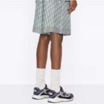 Dior Unisex CD B30 Sneaker Anthracite Gray Mesh Black Blue Gray Technical Fabric - immagine 13