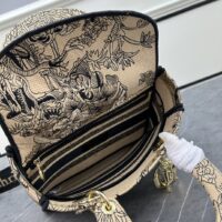 Dior Women CD Medium Lady D-Lite Bag Beige Multicolor Toile De Jouy Voyage Embroidery (1)