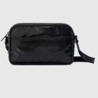 Gucci GG Unisex GG Crystal Mini Shoulder Bag Black Crystal Canvas Leather Nylon Lining (2)