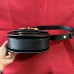 Gucci GG Women Gucci Horsebit 1955 Mini Rounded Bag Black Leather Cotton Linen Lining - Image 5