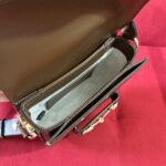 Gucci GG Women Gucci Horsebit 1955 Mini Rounded Bag Brown Leather Cotton Linen Lining - Image 9