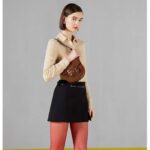 Gucci GG Women Gucci Horsebit 1955 Mini Rounded Bag Brown Leather Cotton Linen Lining - Image 11