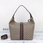 Gucci Unisex Jackie 1961 Medium Shoulder Bag Beige Ebony GG Supreme Piston Closure - Bild 4