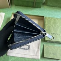 Gucci Unisex Ophidia GG Zip Around Wallet Blue Dark Blue GG Supreme Canvas (1)