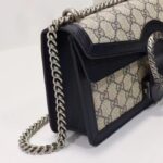 Gucci Women Dionysus GG Small Rectangular Bag Beige Blue GG Supreme Canvas – Image 8