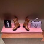 Gucci Women GG Boot Double G Embroidery Studs Brown Leather Low 3.6 CM Heel - immagine 9