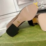 Gucci Women GG Boots Horsebit Brown Smooth Leather Stretch Leather Mid 5.3 CM Heel - Imagen 9