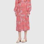 Gucci Women GG Slide Sandal Horsebit White Leather Metal Heel Leather Sole Mid-Heel - Image 10