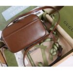 Gucci Women Gucci Horsebit 1955 Small Shoulder Bag Brown Leather Zip Closure – Bild 5
