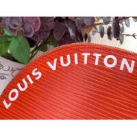 Louis Vuitton LV Unisex Alma Travel GM Vermillon Red Epi XL Grained Leather Handle Clip (4)