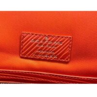 Louis Vuitton LV Unisex Alma Travel GM Vermillon Red Epi XL Grained Leather Handle Clip (4)