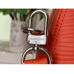Louis Vuitton LV Unisex Alma Travel GM Vermillon Red Epi XL Grained Leather Handle Clip - Image 11