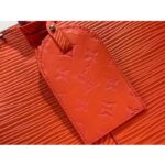 Louis Vuitton LV Unisex Alma Travel GM Vermillon Red Epi XL Grained Leather Handle Clip - Image 10