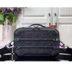 Louis Vuitton LV Unisex Future Trunk Black Calf Leather Double Zip Closure – Image 3