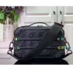 Louis Vuitton LV Unisex Future Trunk Black Calf Leather Double Zip Closure – Image 2