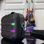 Louis Vuitton LV Unisex Future Trunk Black Calf Leather Double Zip Closure – Image 4