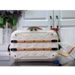 Louis Vuitton LV Unisex Future Trunk White Calf Leather Double Zip Closure – Image 3