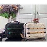 Louis Vuitton LV Unisex Future Trunk White Calf Leather Double Zip Closure – Image 9