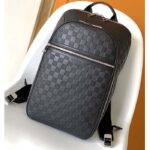 Louis Vuitton LV Unisex Michael Backpack Nv2 Black Damier Infini Onyx Cowhide Leather - Image 2