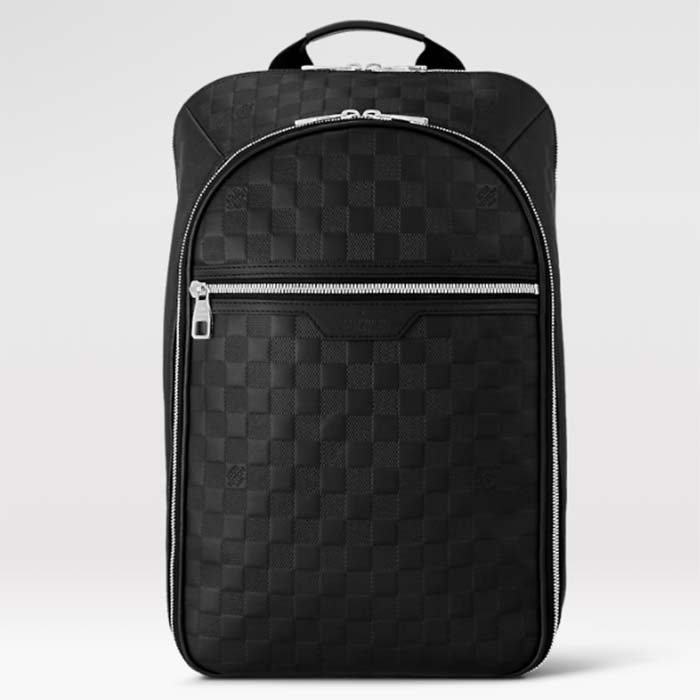Louis Vuitton LV Unisex Michael Backpack Nv2 Black Damier Infini Onyx Cowhide Leather