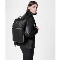 Louis Vuitton LV Unisex Michael Backpack Nv2 Black Damier Infini Onyx Cowhide Leather (2)