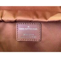 Louis Vuitton LV Unisex Montsouris Backpack Cognac Calf Leather Drawstring Magnetic Closure Handle (2)