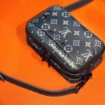 Louis Vuitton LV Unisex Nano Alpha Atlantic Blue Monogram Coated Canvas Cowhide Leather – Bild 2