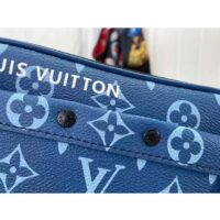 Louis Vuitton LV Unisex Nano Alpha Atlantic Blue Monogram Coated Canvas Cowhide Leather (2)