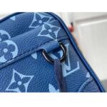 Louis Vuitton LV Unisex Nano Alpha Atlantic Blue Monogram Coated Canvas Cowhide Leather – Bild 9