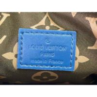 Louis Vuitton LV Unisex Nano Alpha Atlantic Blue Monogram Coated Canvas Cowhide Leather (2)