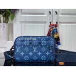 Louis Vuitton LV Unisex Nano Alpha Atlantic Blue Monogram Coated Canvas Cowhide Leather – Bild 3