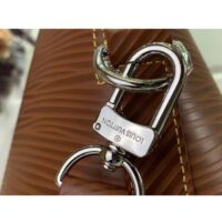 Louis Vuitton LV Women Alma Travel GM Cognac Calf Leather Double Zip Closure (4)