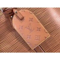 Louis Vuitton LV Women Alma Travel GM Cognac Calf Leather Double Zip Closure (4)